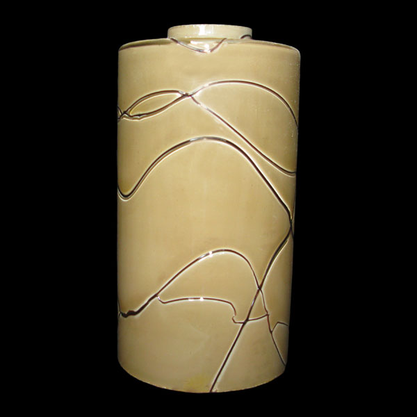 حباب استوانه مرمری عسلی